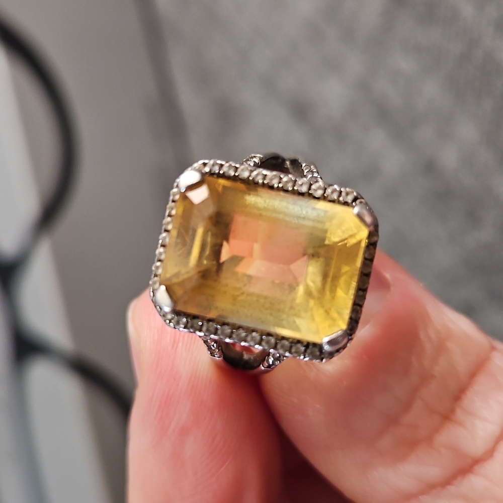 CITRINE&GEMSTONE Ring Stack - Picture 7 of 9